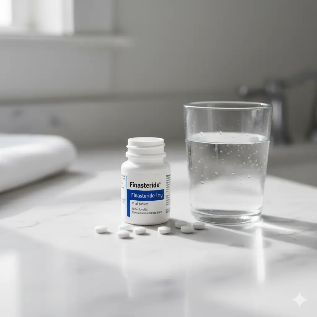 Finasteride tablets used for treating hair loss in men