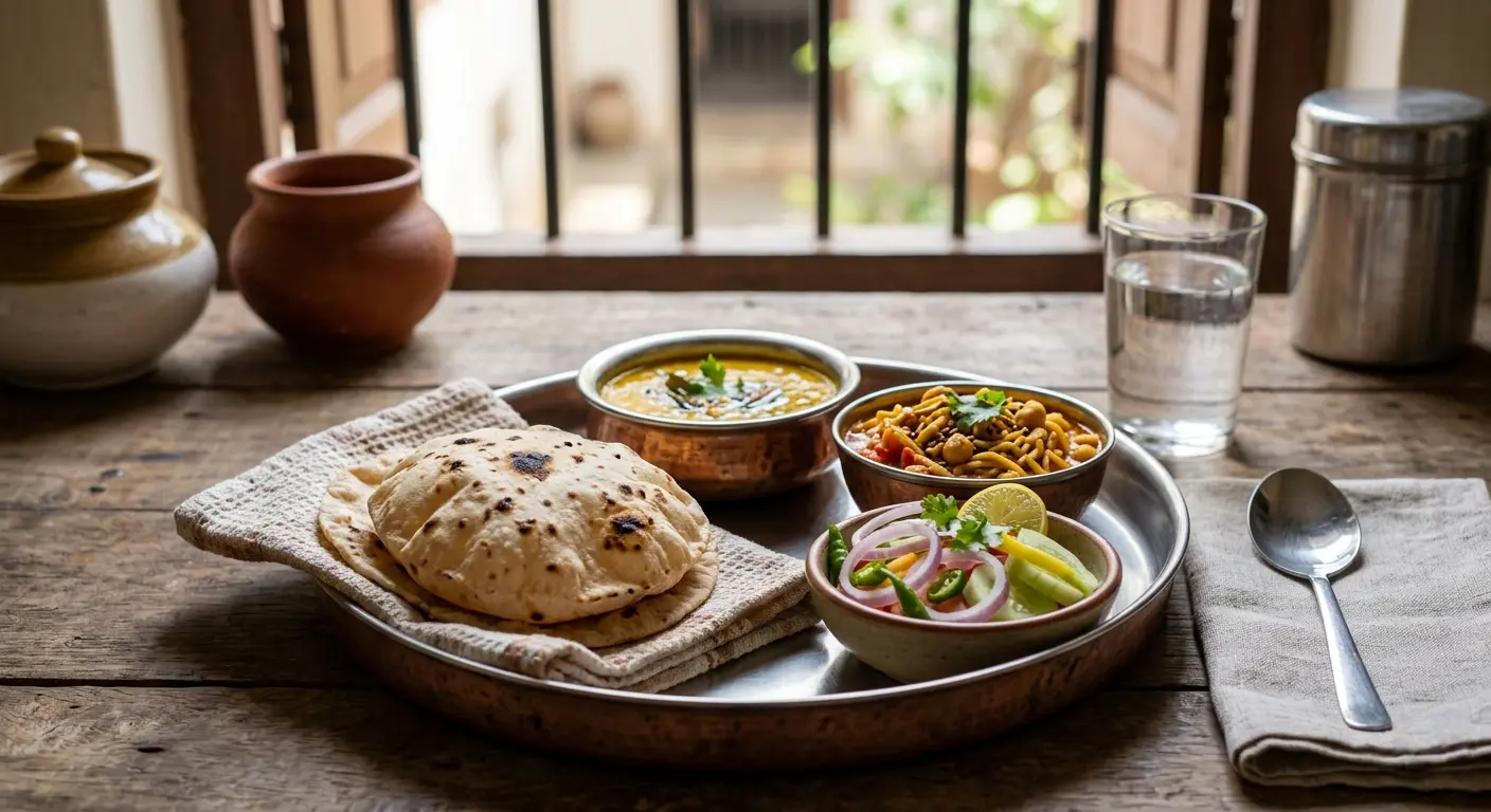 best time to eat raw onion with Indian meals like roti dal and sabzi