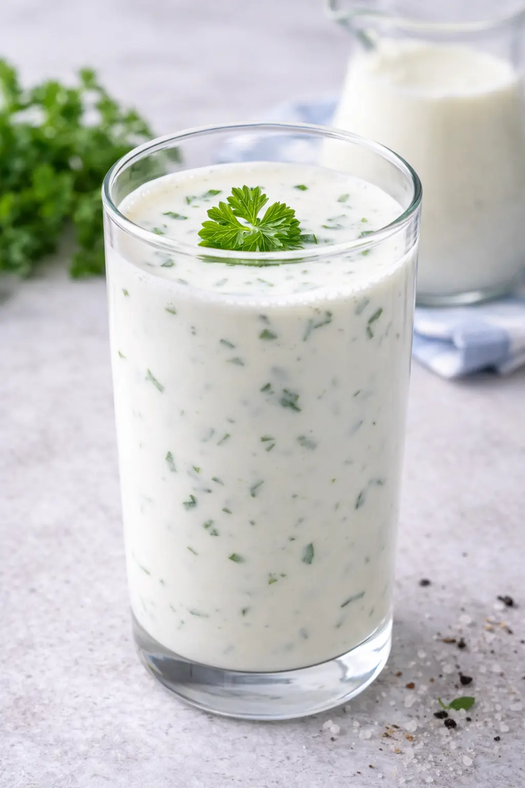 buttermilk chaas in glass indian drink for digestion cooling summer beverage